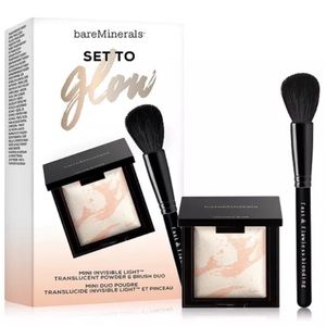 🎉HP🎉 Bareminerals Set To Glow Powder & Brush Duo